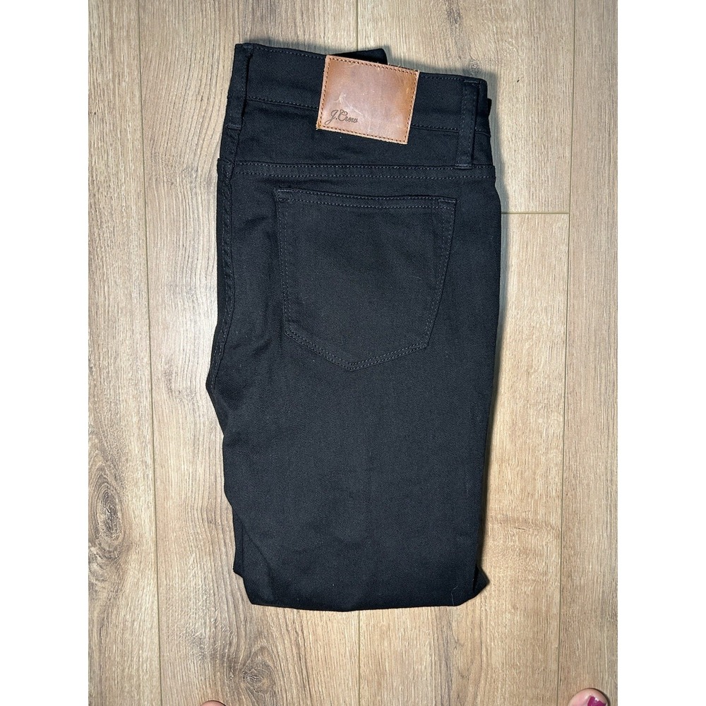 Women's‎ J.Crew 9 Inch Toothpick Skinny Jeans In Black Size 29P Stretch Denim - Picture 3 of 3